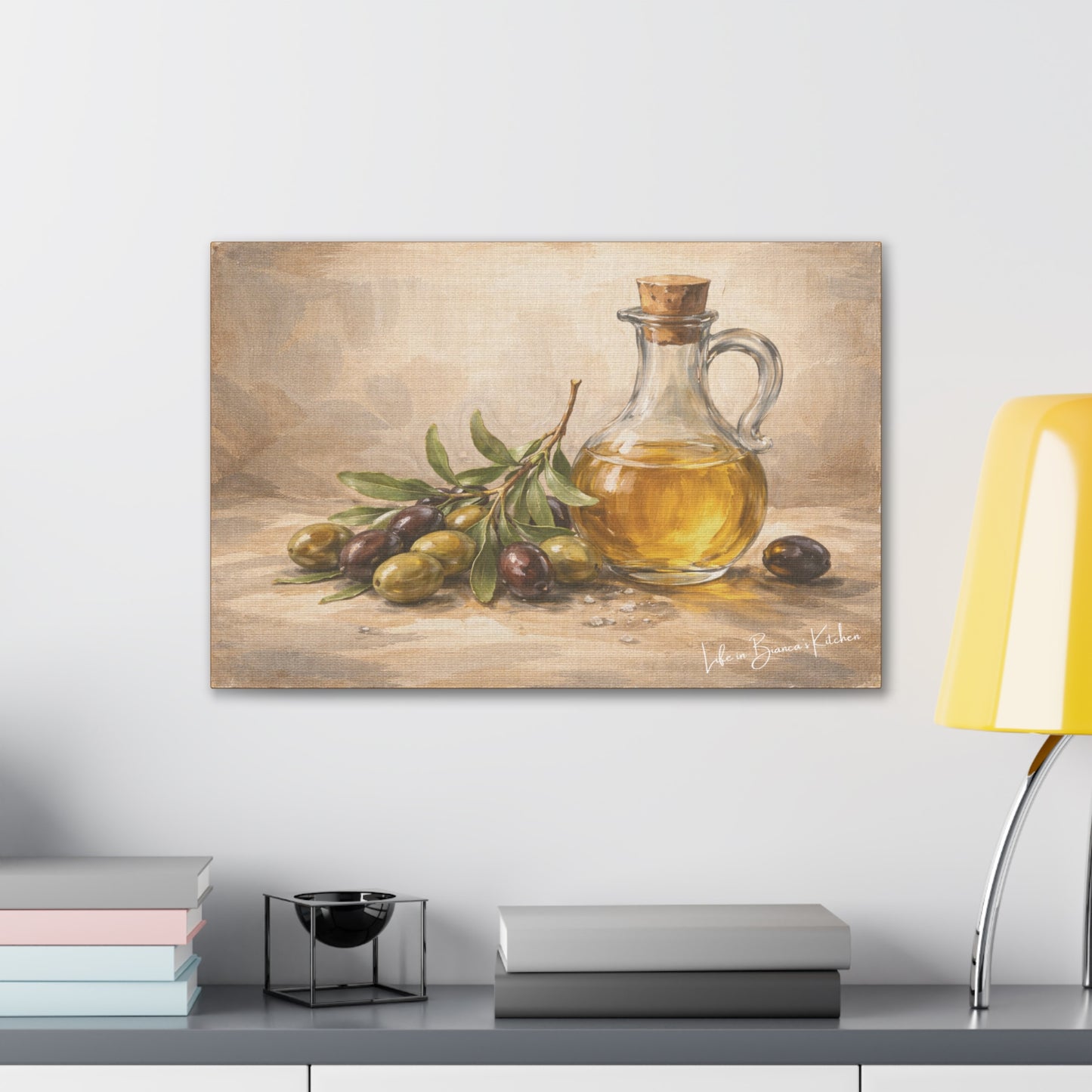 Rustic Olives Still Life (Canvas) | La Tavola Rustica