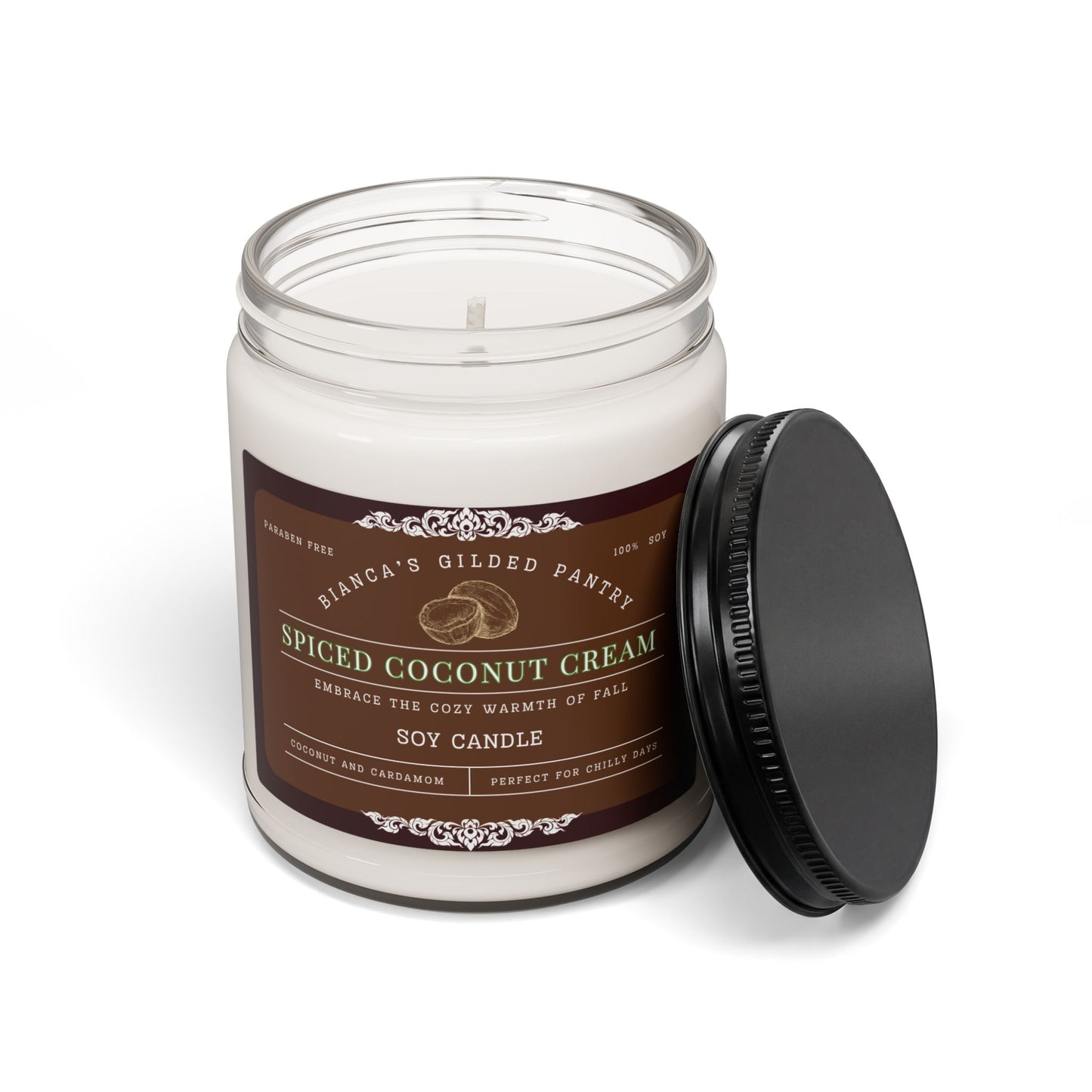 *LIMITED EDITION* Spiced Coconut Cream Soy Candle | Cozy Autumn Spice Candle