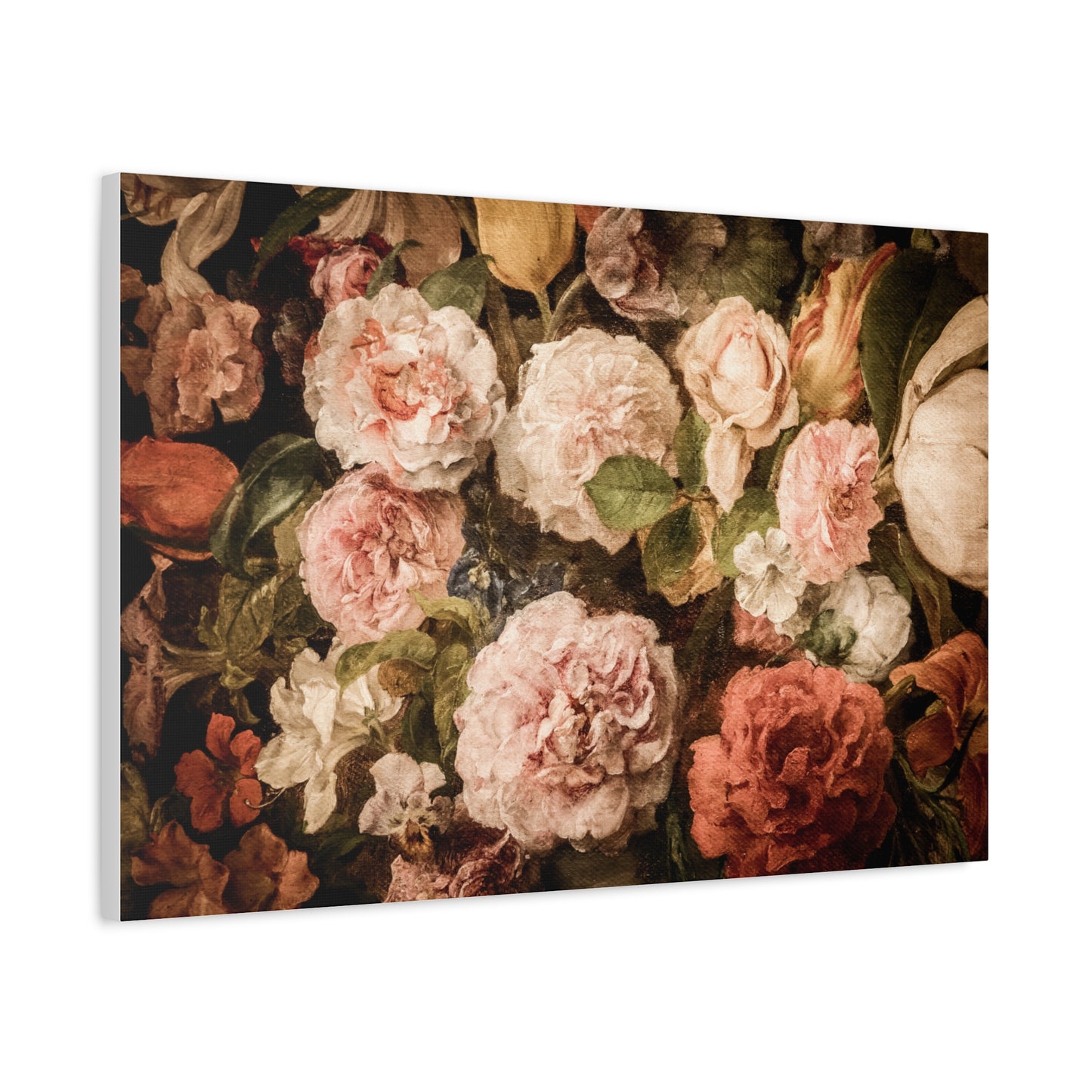 Carnations in Bloom | Botanical Still Life Canvas Art