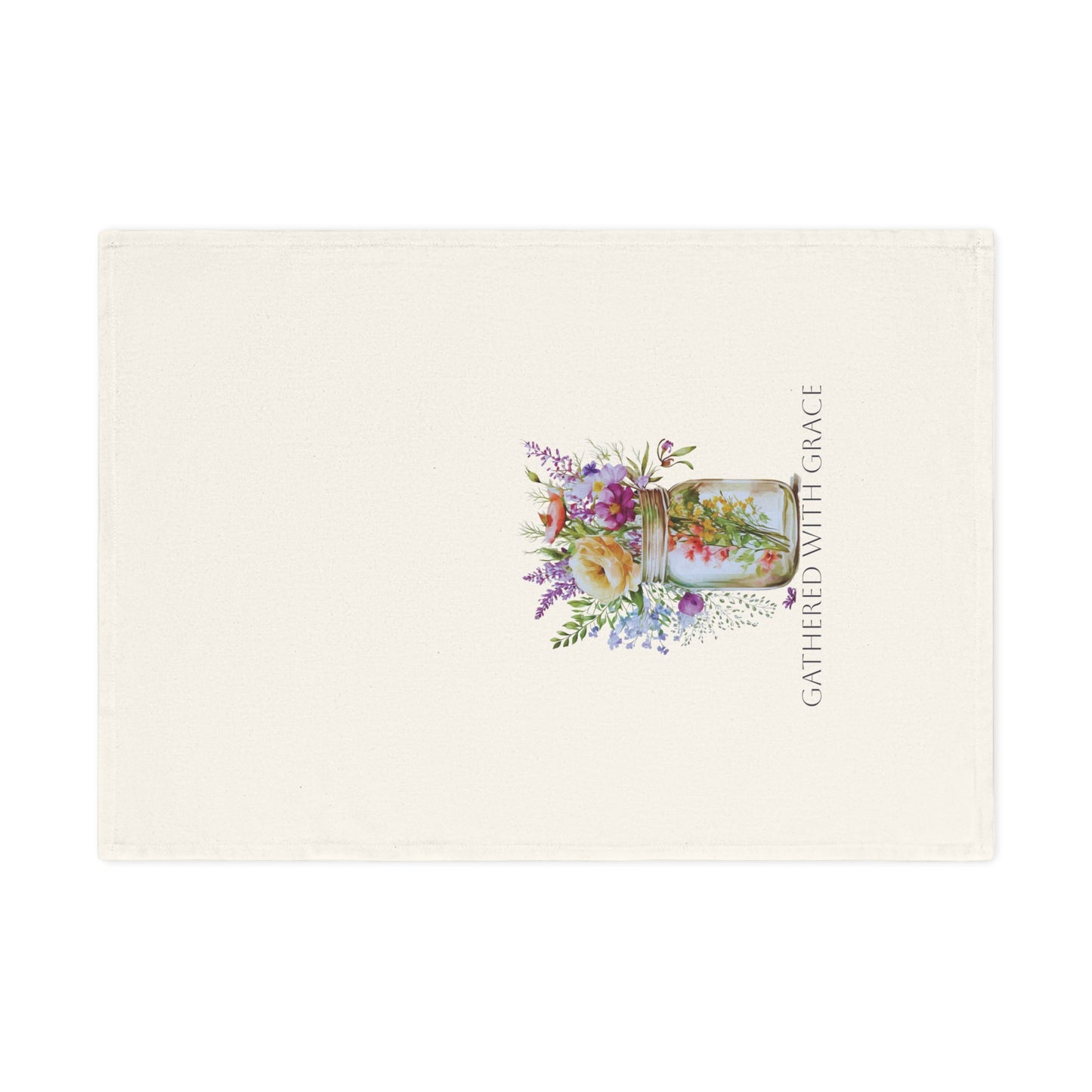 Gathered with Grace  | Cotton Tea Towel – Spring Botanical