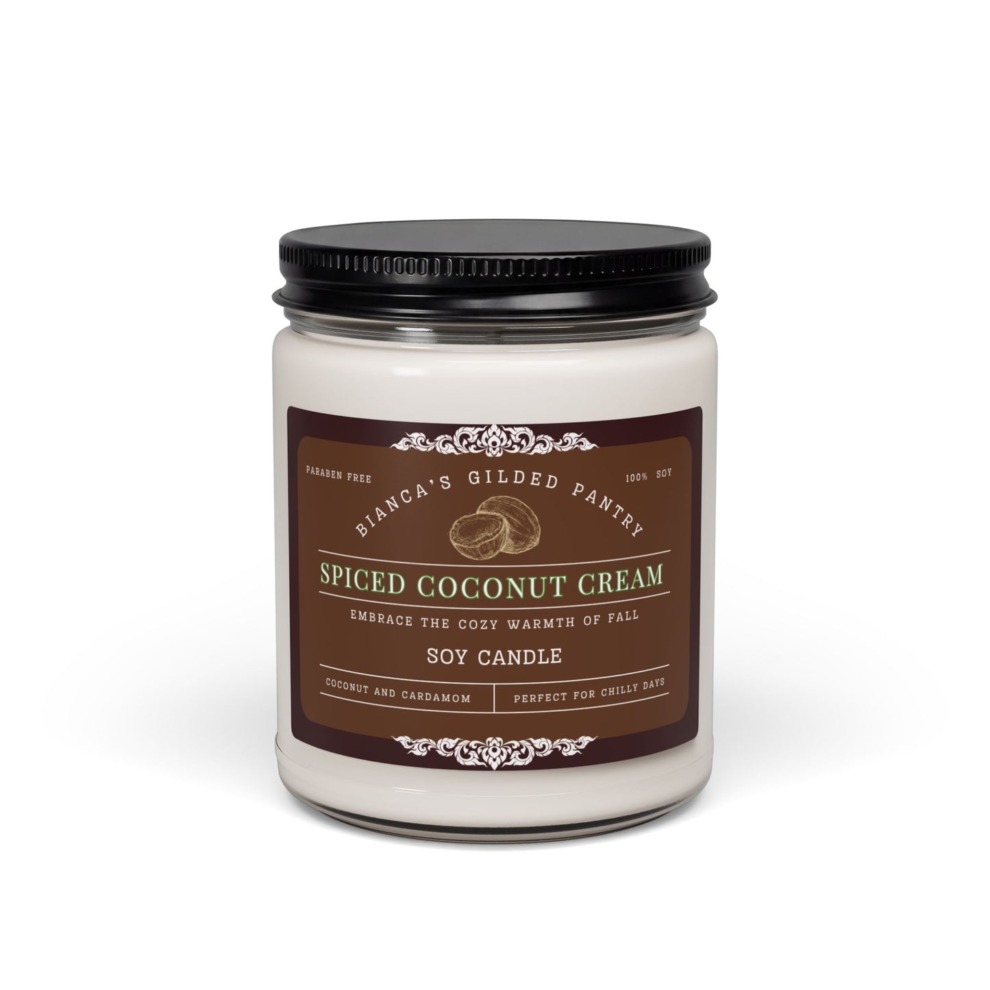 *LIMITED EDITION* Spiced Coconut Cream Soy Candle | Cozy Autumn Spice Candle