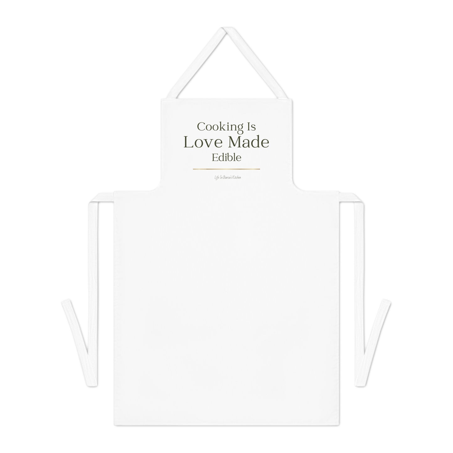 Cooking Is Love Heritage Cotton Apron | Kitchen Garden Collection