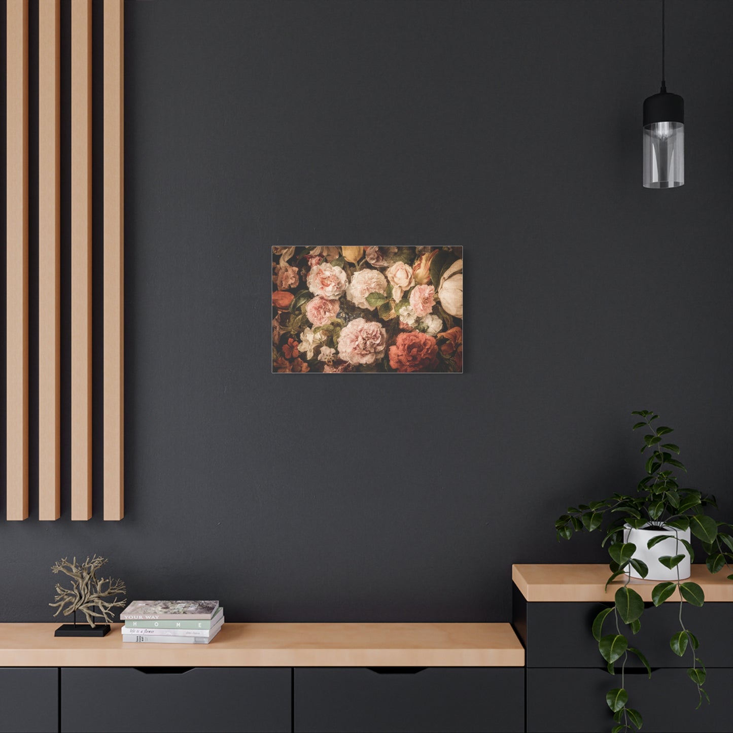 Carnations in Bloom | Botanical Still Life Canvas Art