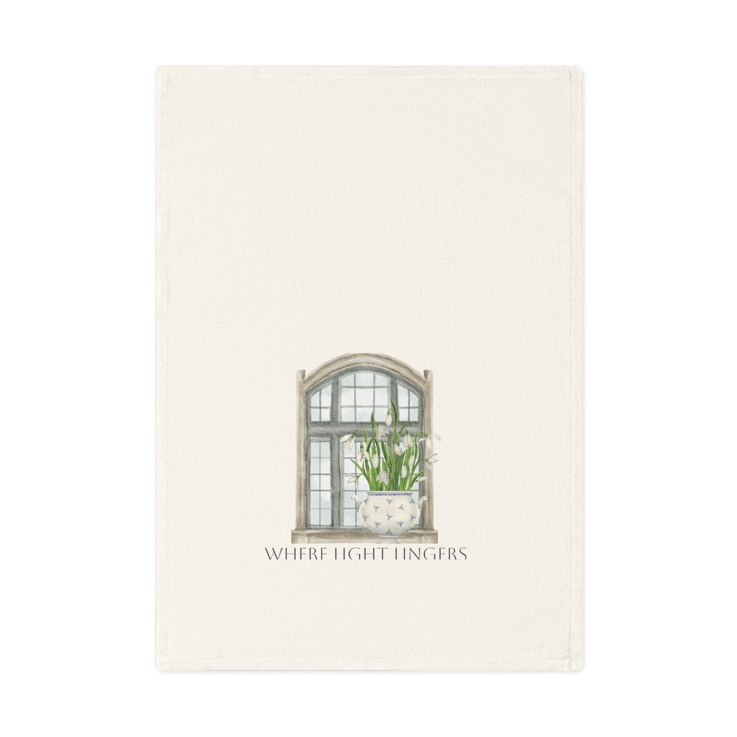 Where Light Lingers | Cotton Tea Towel – Spring Botanical