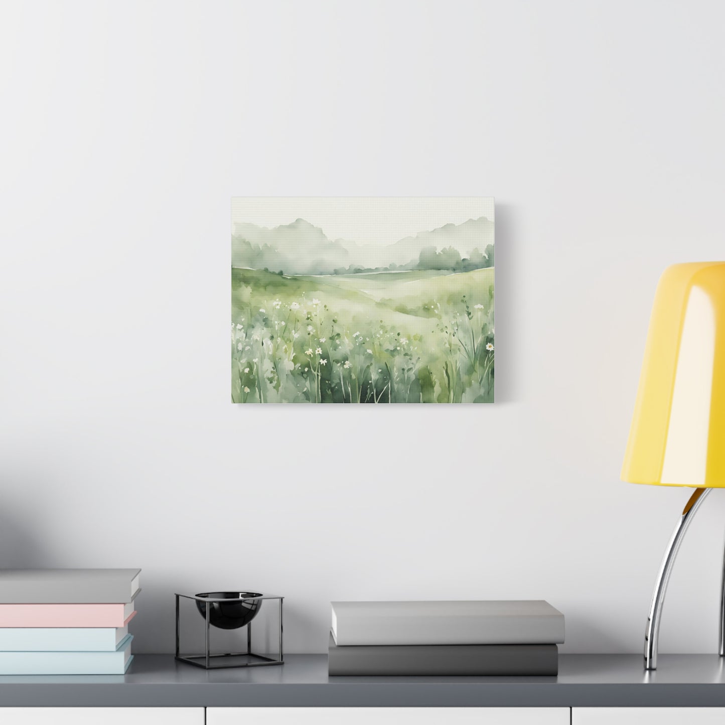 Green Meadow Light | Seasonal Landscape Canvas Art