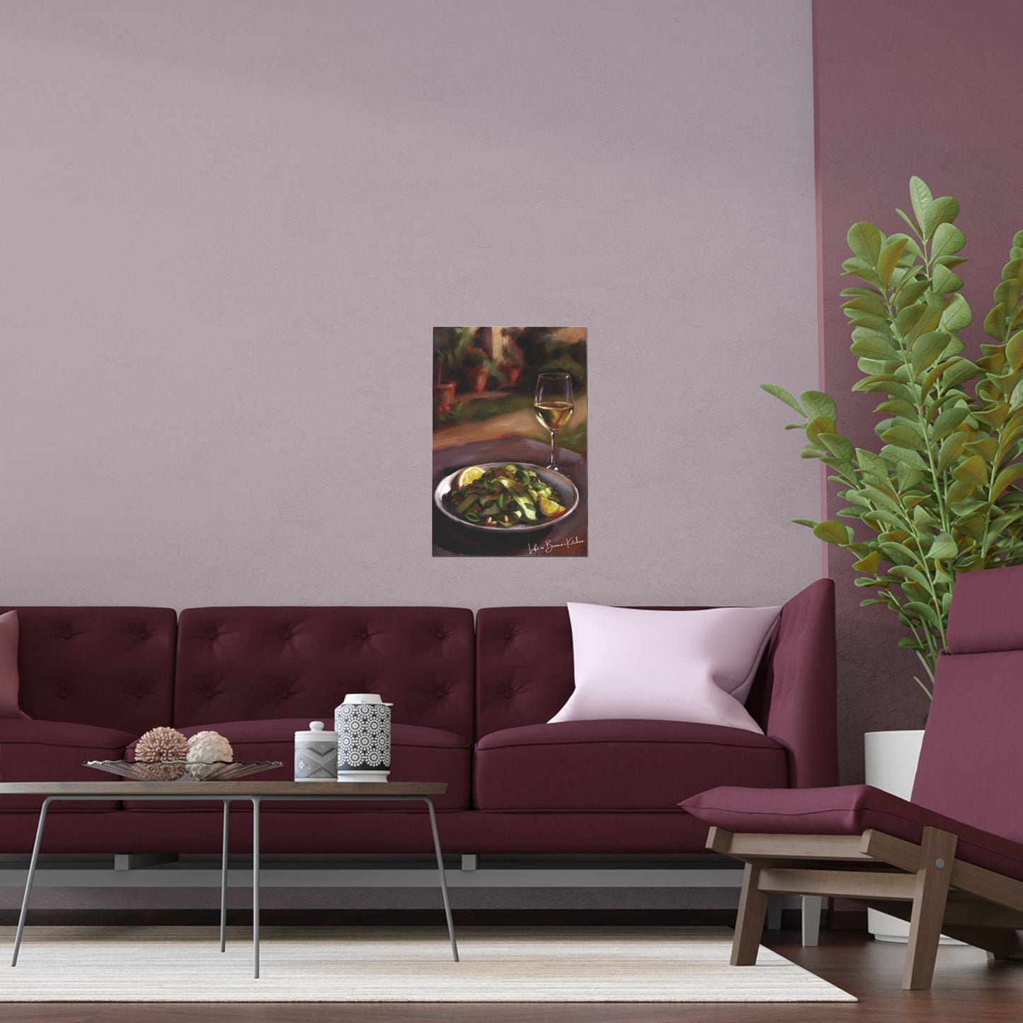 Summer Plate, Quiet Hour (Silk Paper Poster) | At the Garden Table