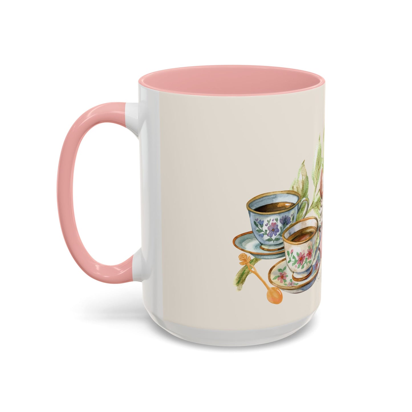 La Vie en Thé Illustrated Ceramic Mug | French Tea Cup Design