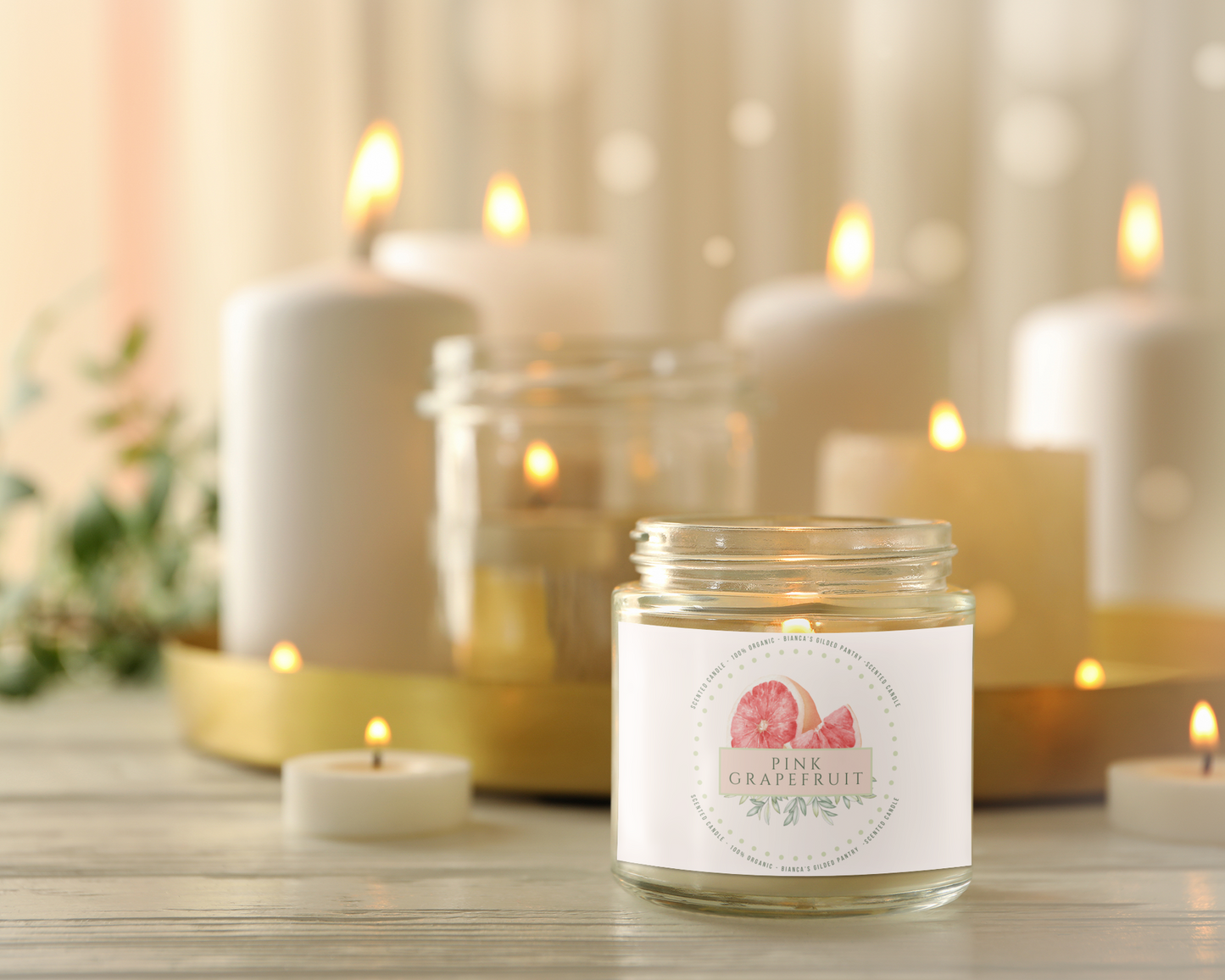 Pink Grapefruit | Self-Care Ritual Soy Candle (9oz)