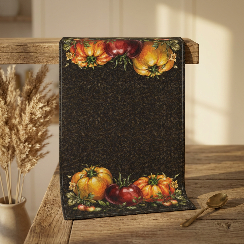 Late Summer Tomatoes Botanical Tea Towel