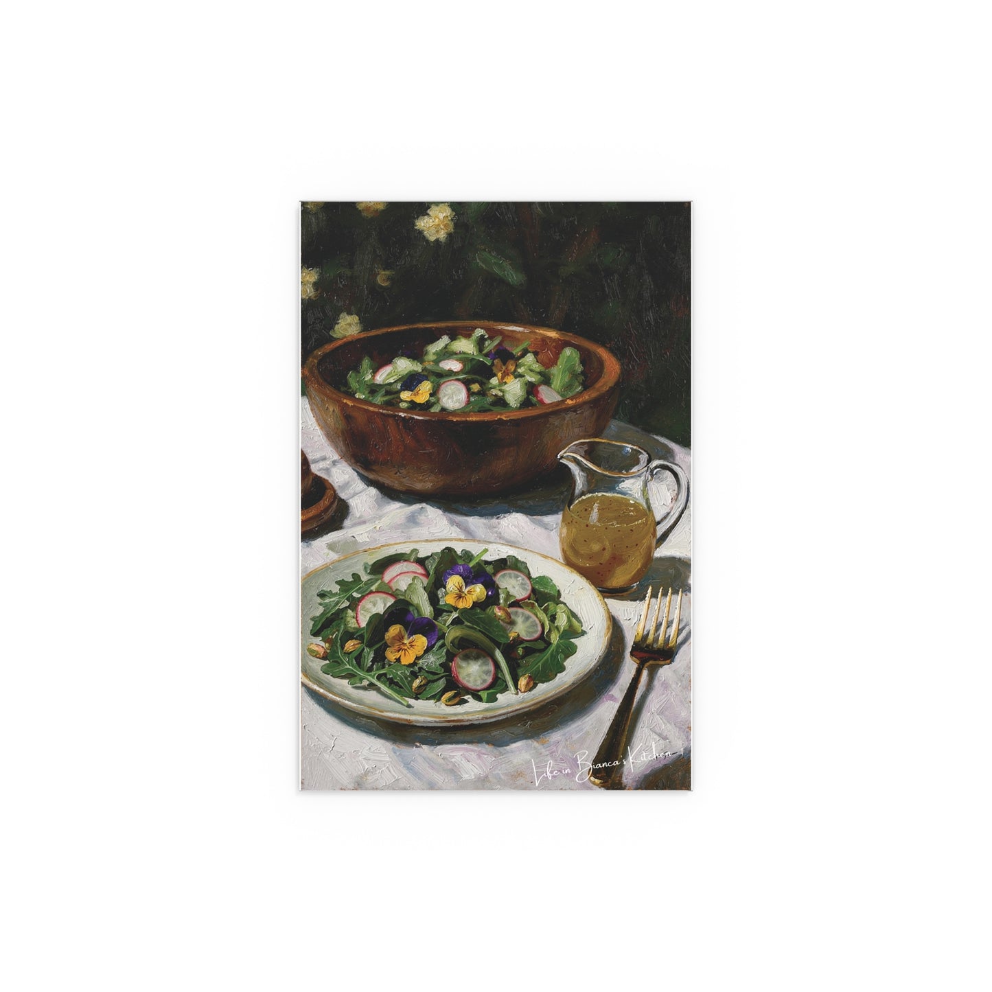 Spring Salad (Silk Poster) | At the Garden Table