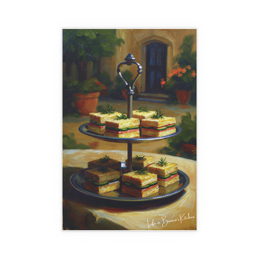Tea Sandwiches (Silk Poster) | At the Garden Table