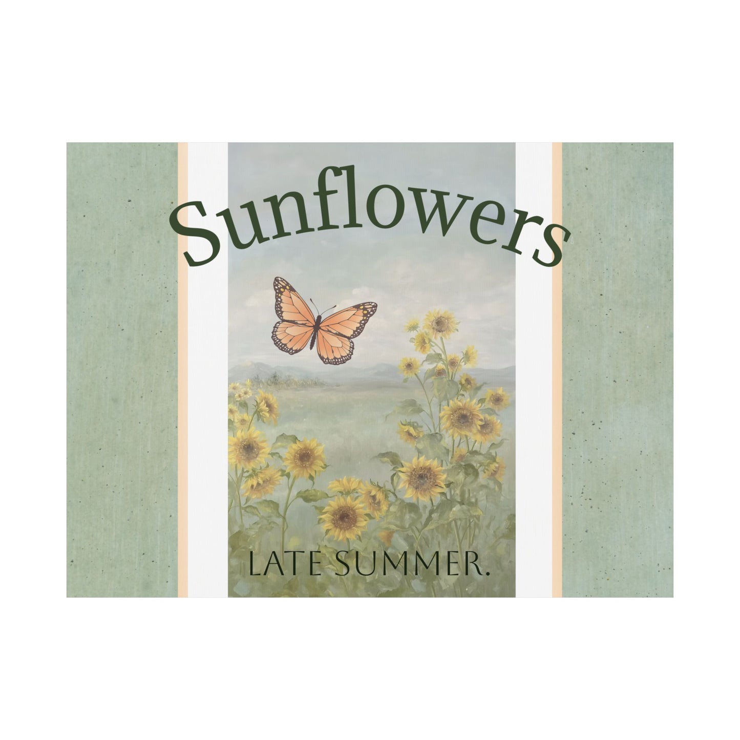 Sunflowers, Late Summer | Matte Botanical Garden Poster
