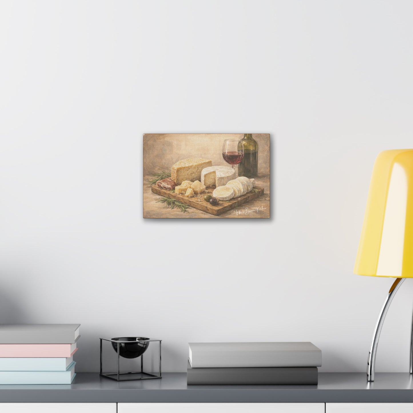Rustic Cheese Still Life (Canvas) | La Tavola Rustica