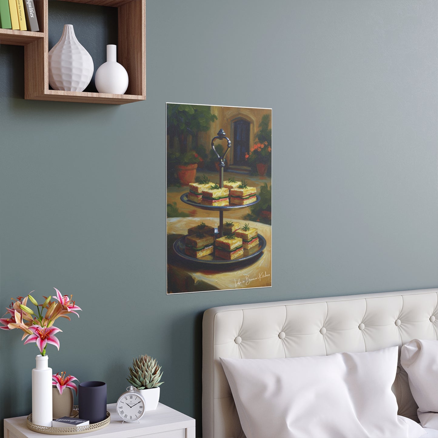 Tea Sandwiches (Silk Poster) | At the Garden Table