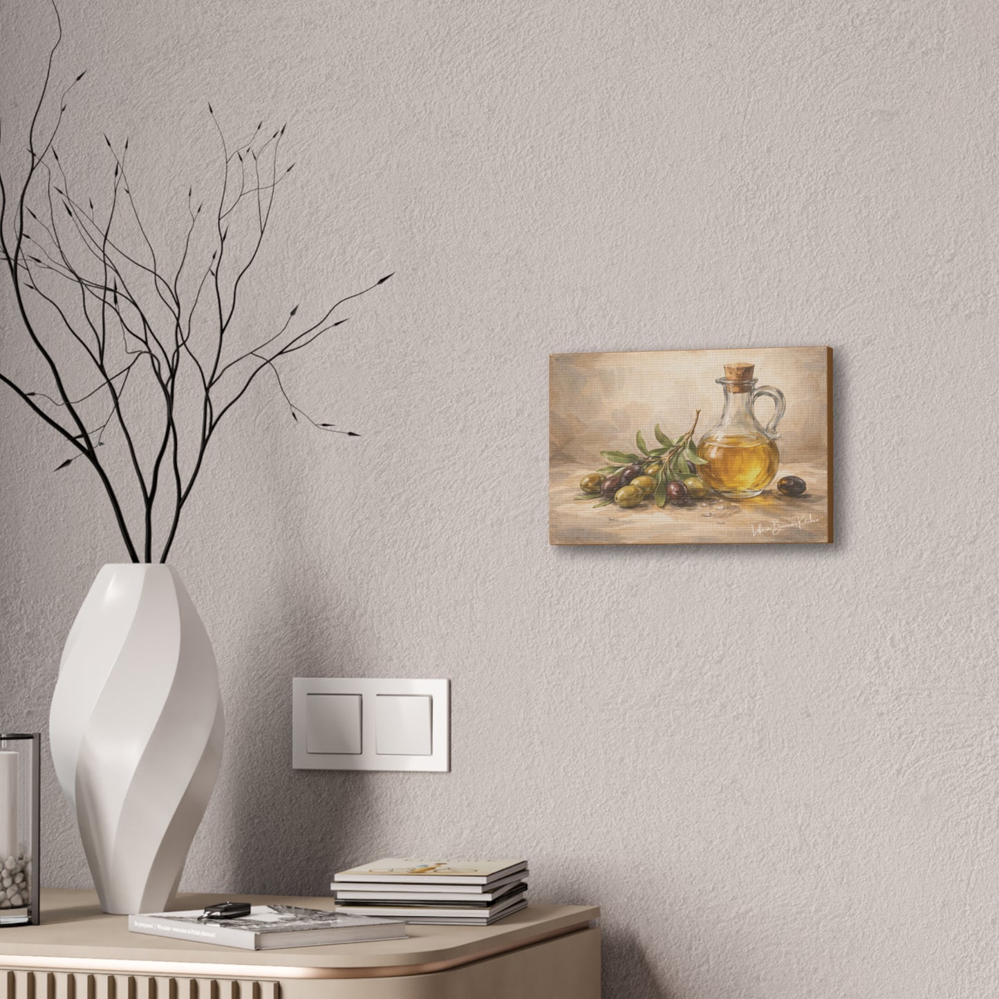 Rustic Olives Still Life (Canvas) | La Tavola Rustica