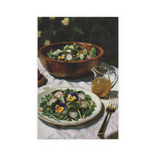 Spring Salad (Silk Poster) | At the Garden Table