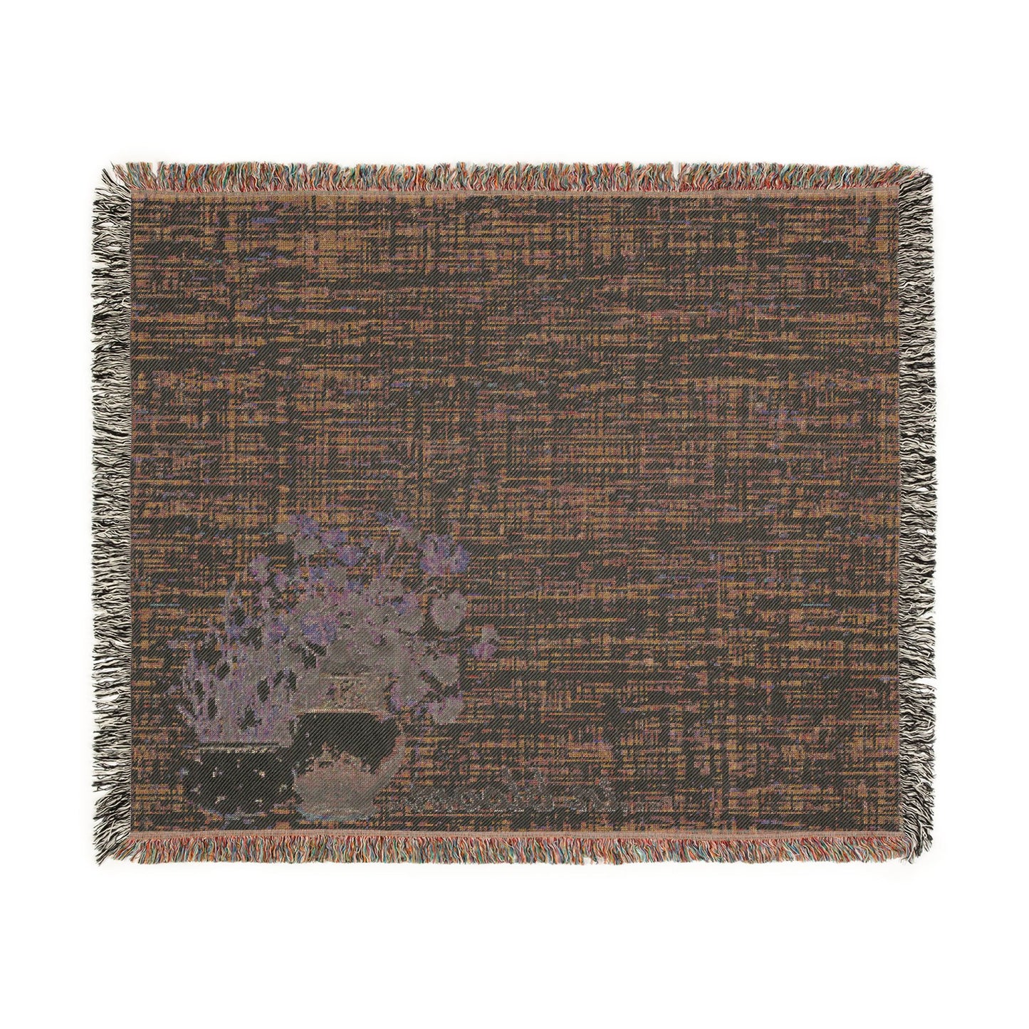 Spring Still Life Woven Throw Blanket | Botanical Hearth & Home Decor