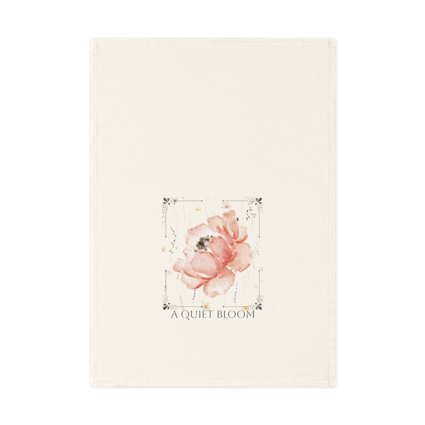 A Quiet Bloom | Cotton Tea Towel – Spring Botanical