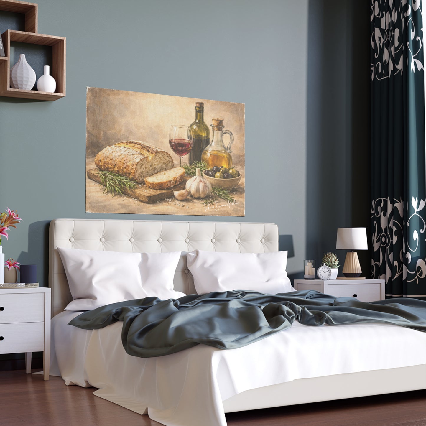 Rustic Bread Still Life (Silk Poster )  | La Tavola Rustica