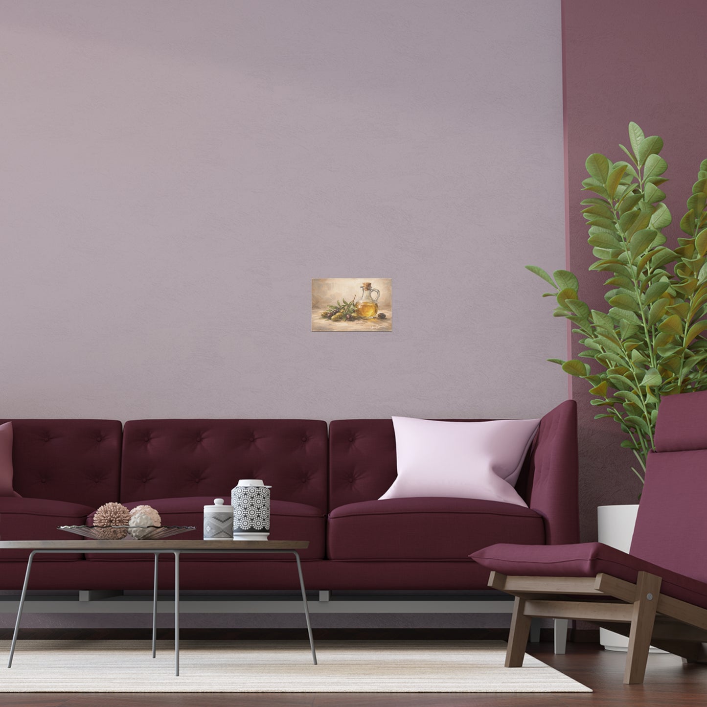 Rustic Olives Still Life (Silk Poster )  | La Tavola Rustica