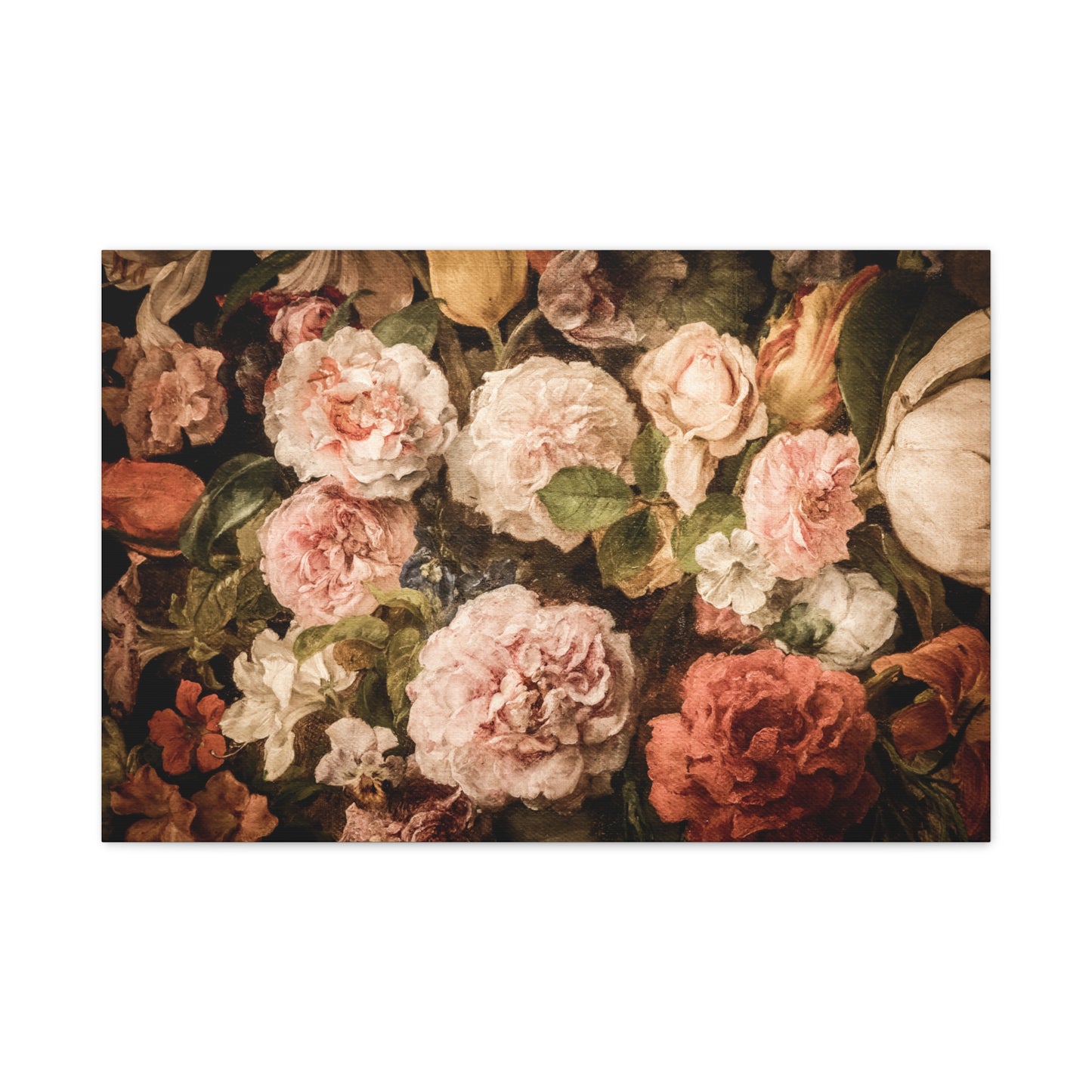 Carnations in Bloom | Botanical Still Life Canvas Art
