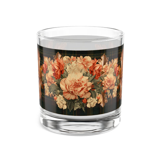 Briarwood Tartan 10 oz Rocks Glass — Heritage Plaid Whiskey Glass