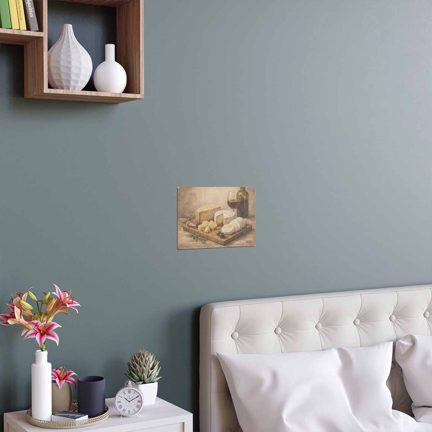Rustic Cheese Still Life (Silk Poster )  | La Tavola Rustica