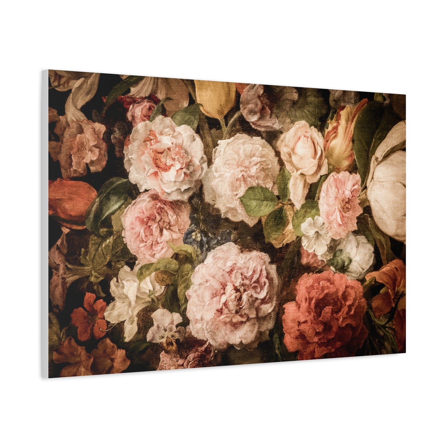 Carnations in Bloom | Botanical Still Life Canvas Art