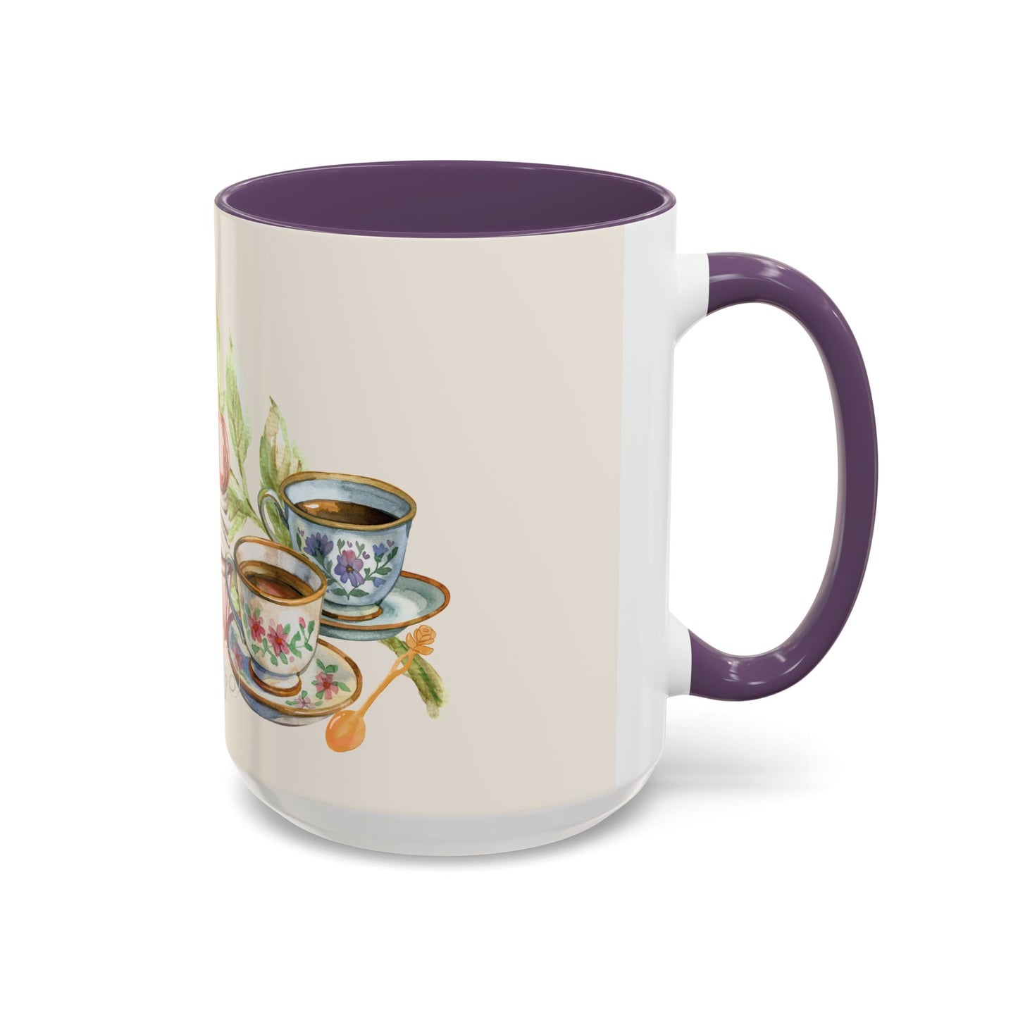 La Vie en Thé Illustrated Ceramic Mug | French Tea Cup Design