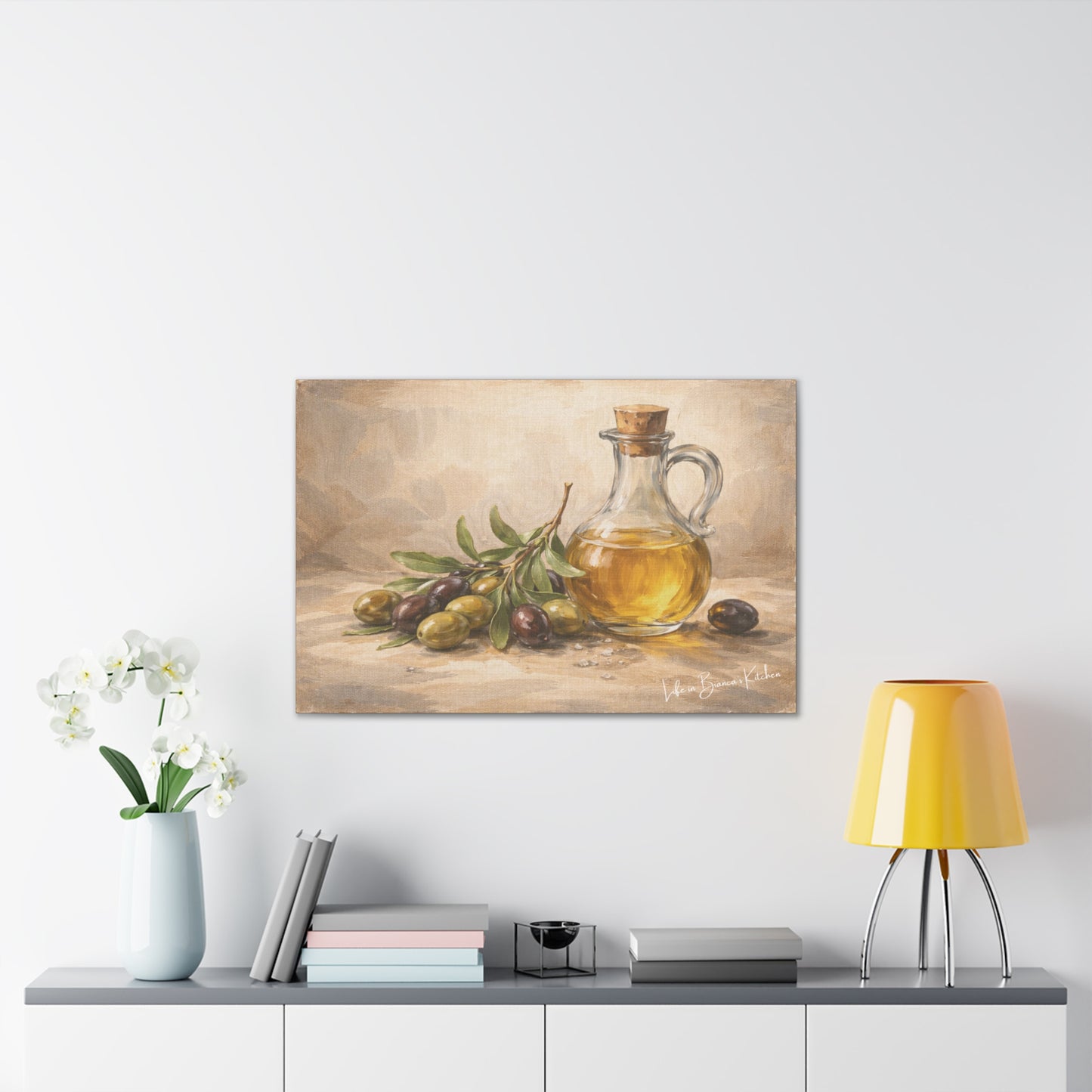 Rustic Olives Still Life (Canvas) | La Tavola Rustica