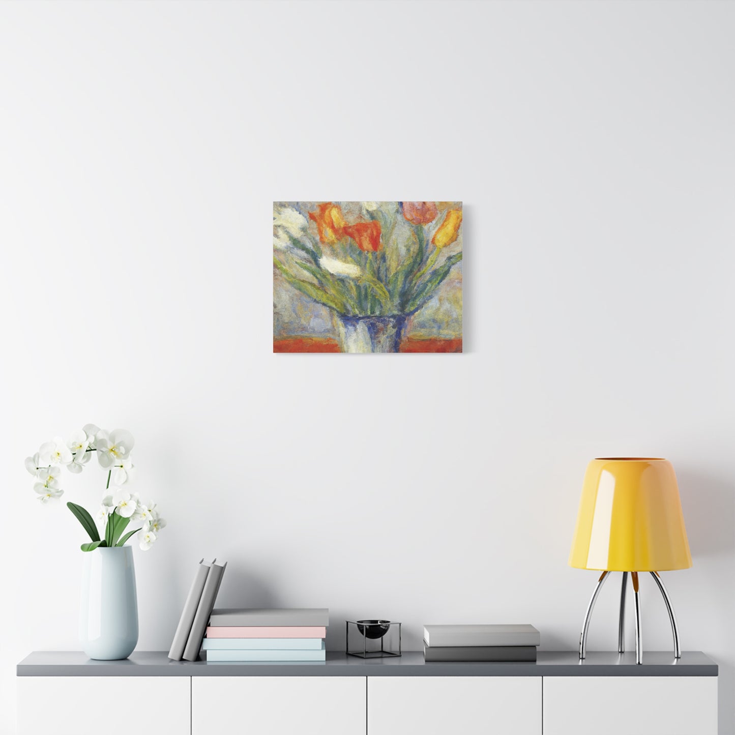 Spring Tulips in Bloom | Botanical Still Life Canvas Art