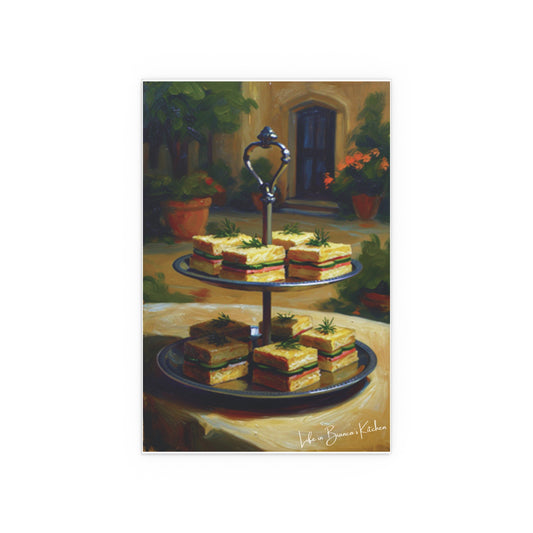 Tea Sandwiches (Silk Poster) | At the Garden Table