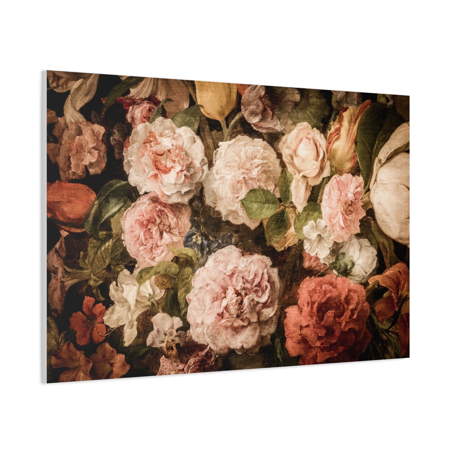 Carnations in Bloom | Botanical Still Life Canvas Art