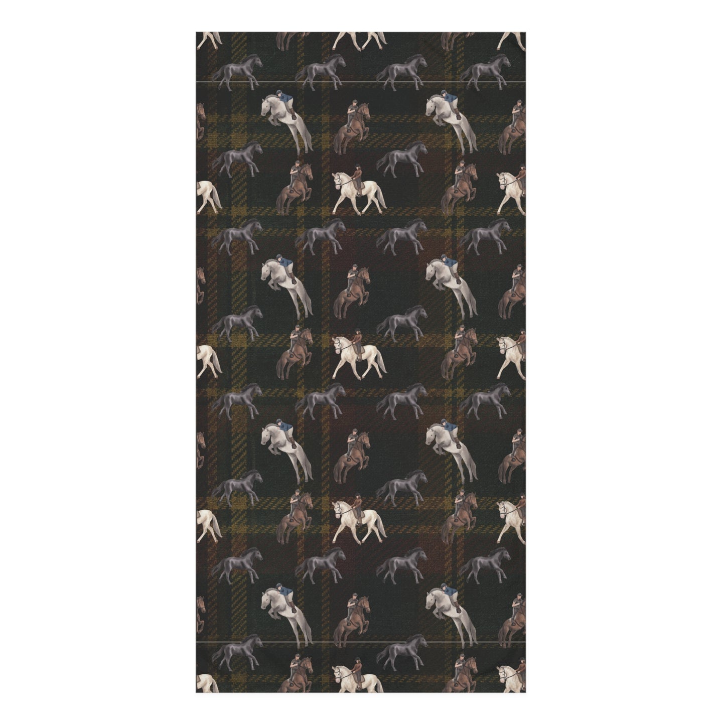 Briarwood Equestrian Bath Towel — Heritage Tartan Horse Design