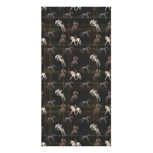 Briarwood Equestrian Bath Towel — Heritage Tartan Horse Design