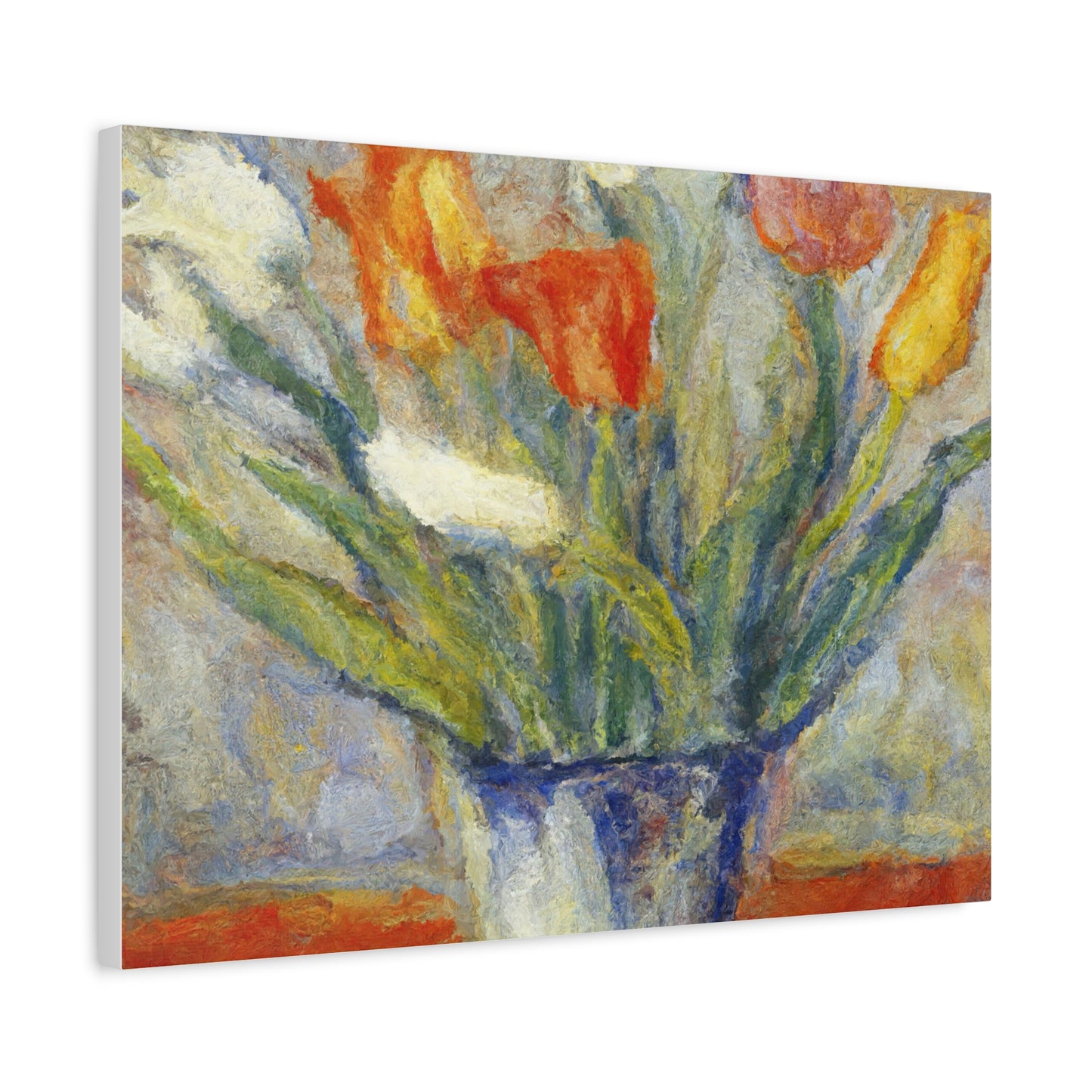 Spring Tulips in Bloom | Botanical Still Life Canvas Art
