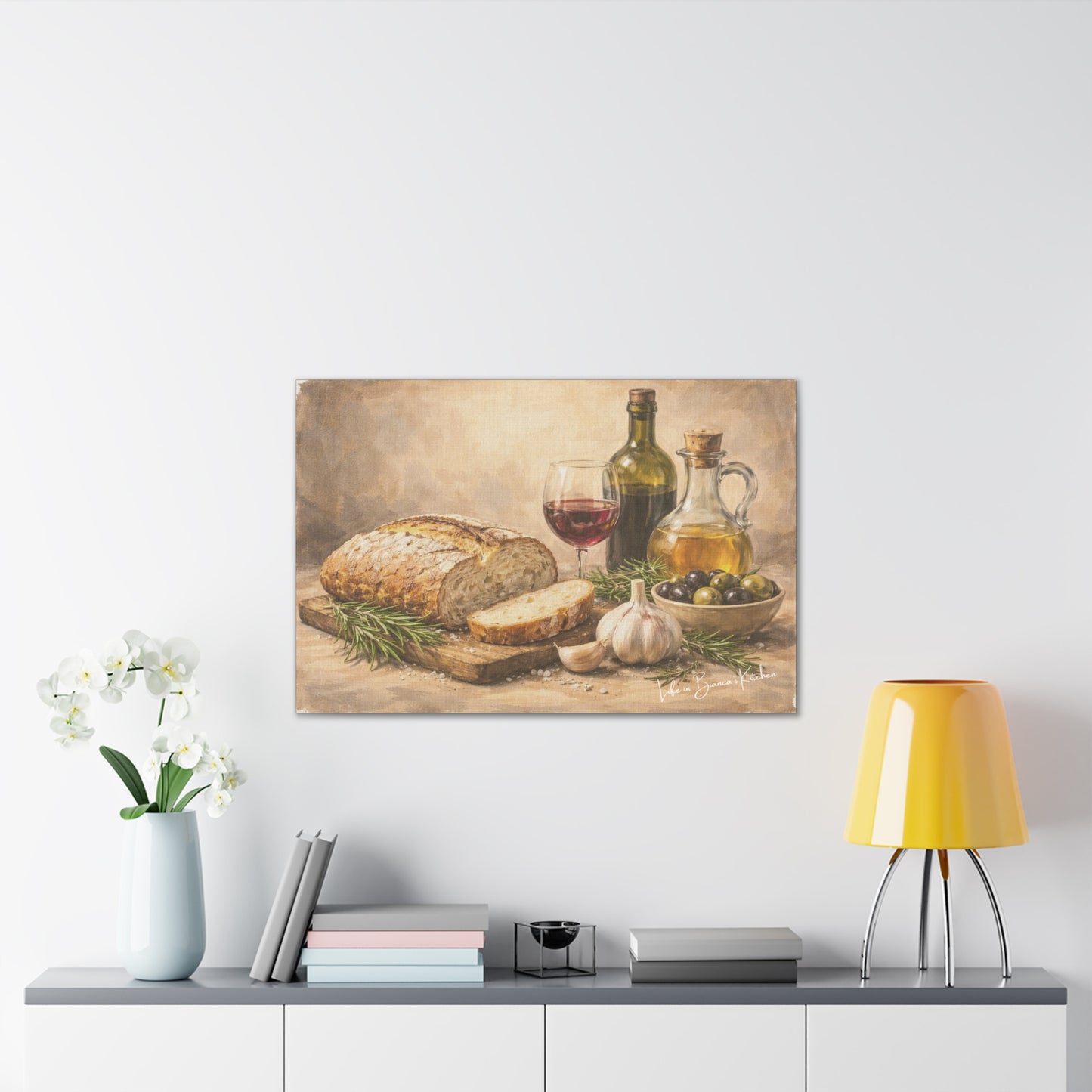 Rustic Bread Still Life (Canvas) | La Tavola Rustica