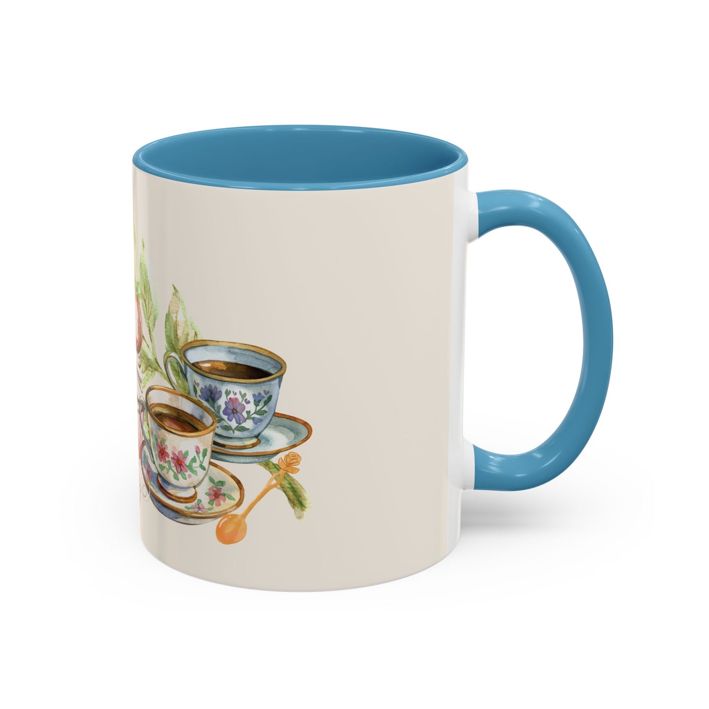 La Vie en Thé Illustrated Ceramic Mug | French Tea Cup Design
