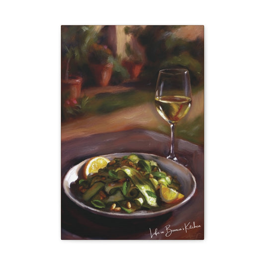 Summer Plate, Quiet Hour (Canvas) | At the Garden Table