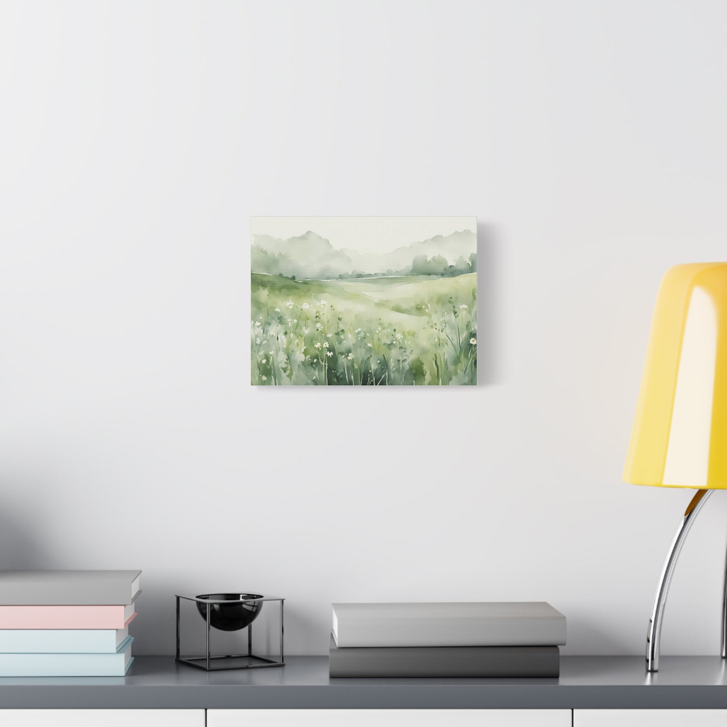 Green Meadow Light | Seasonal Landscape Canvas Art