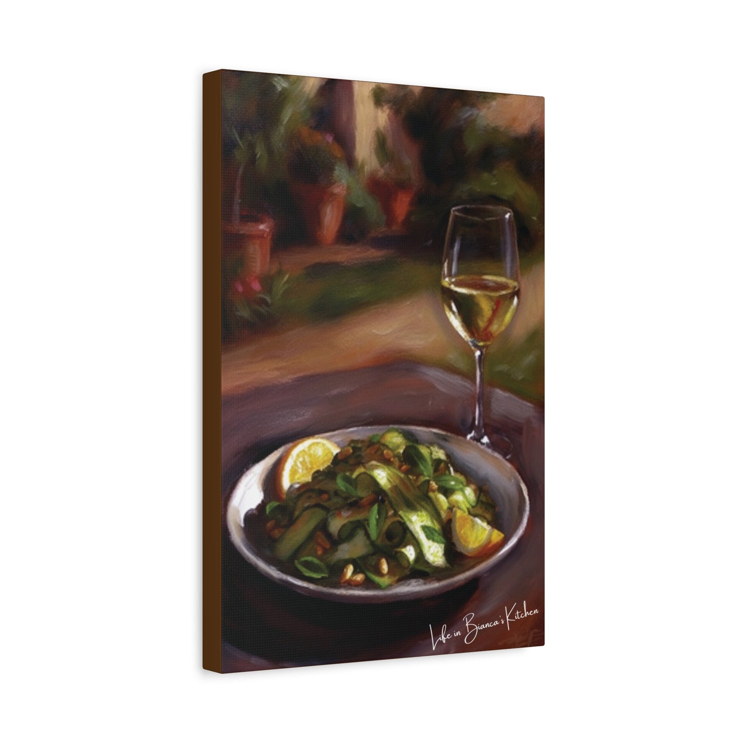 Summer Plate, Quiet Hour (Canvas) | At the Garden Table