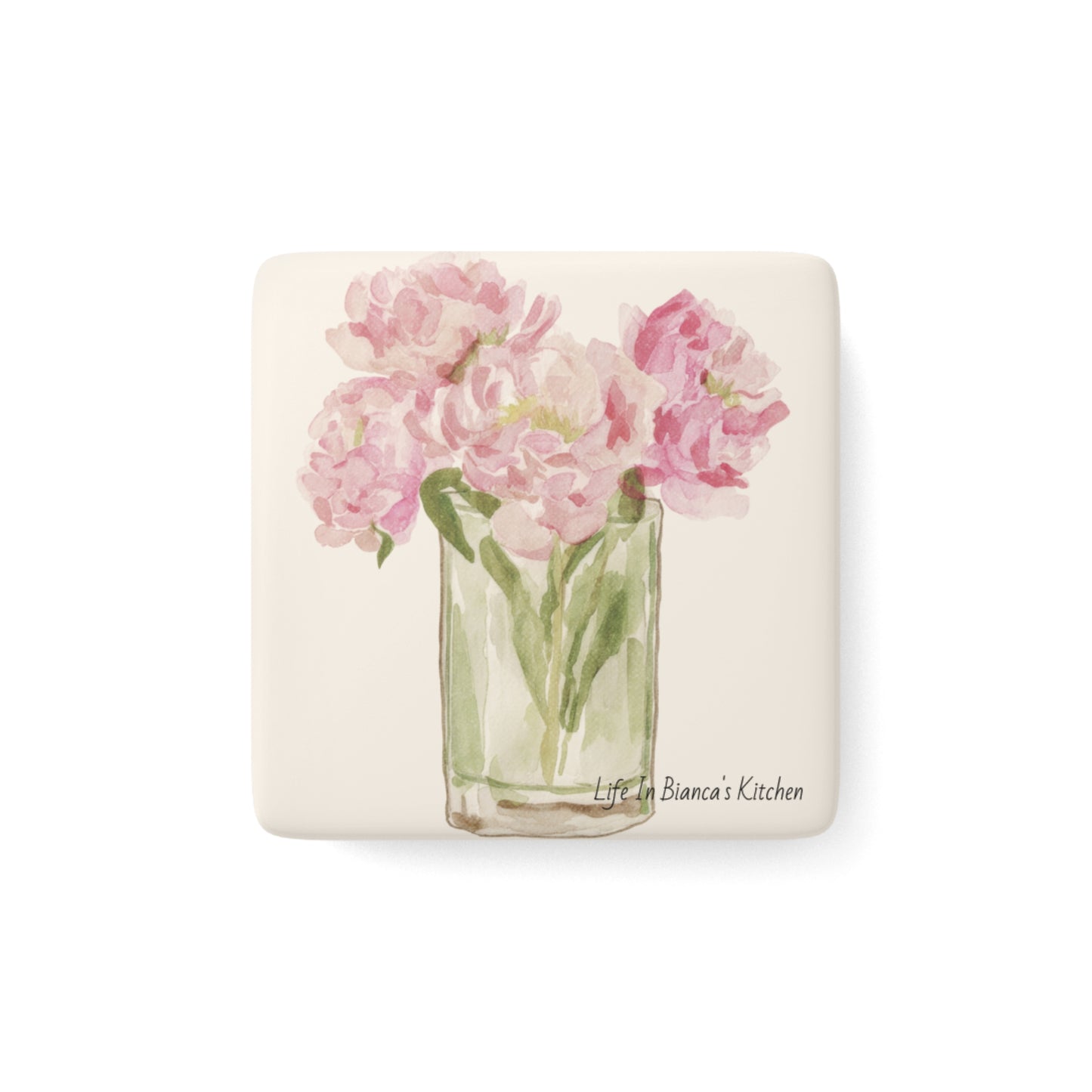Peony Reverie Porcelain Magnet