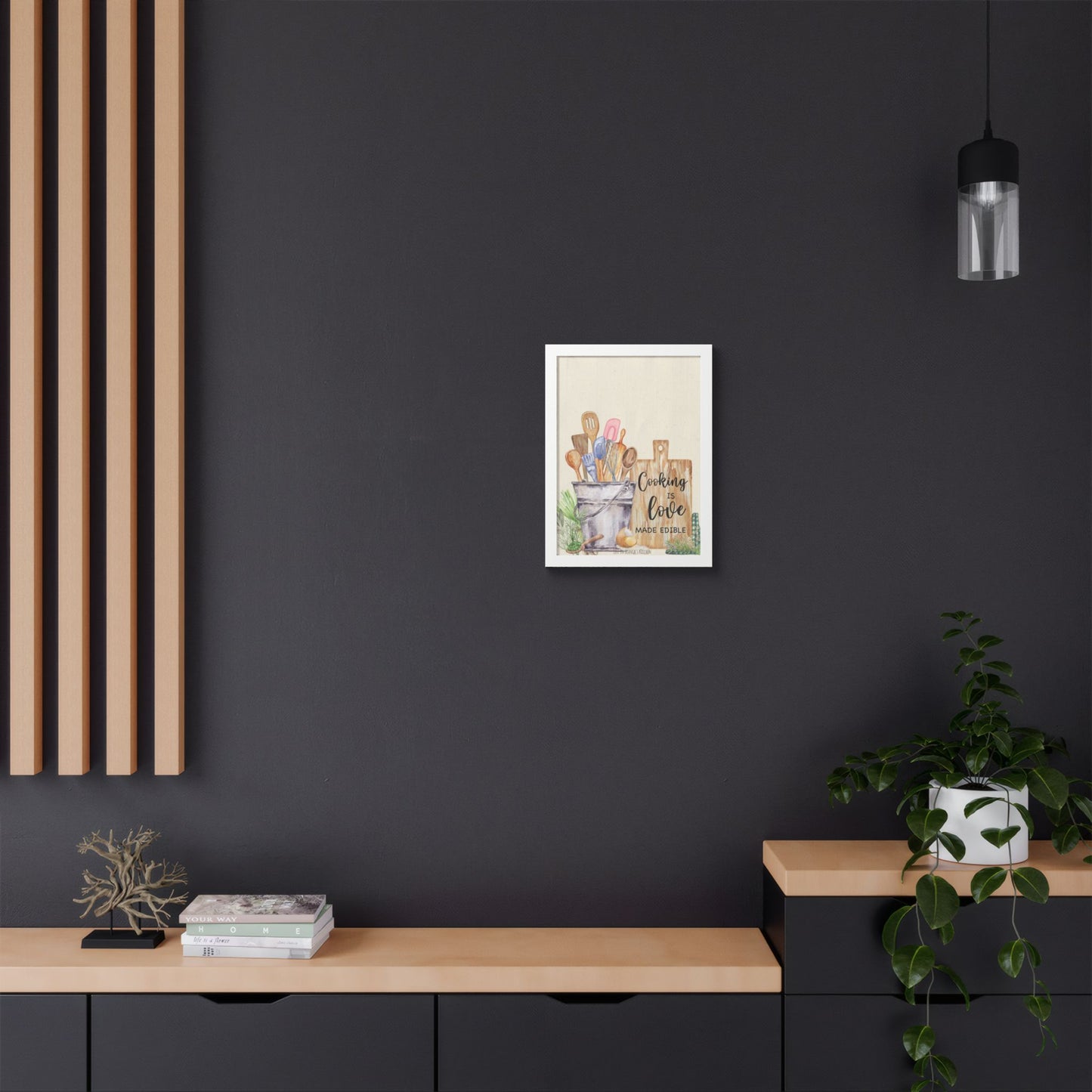 Cooking Is Love Framed Wall Art | Kitchen Garden Collection