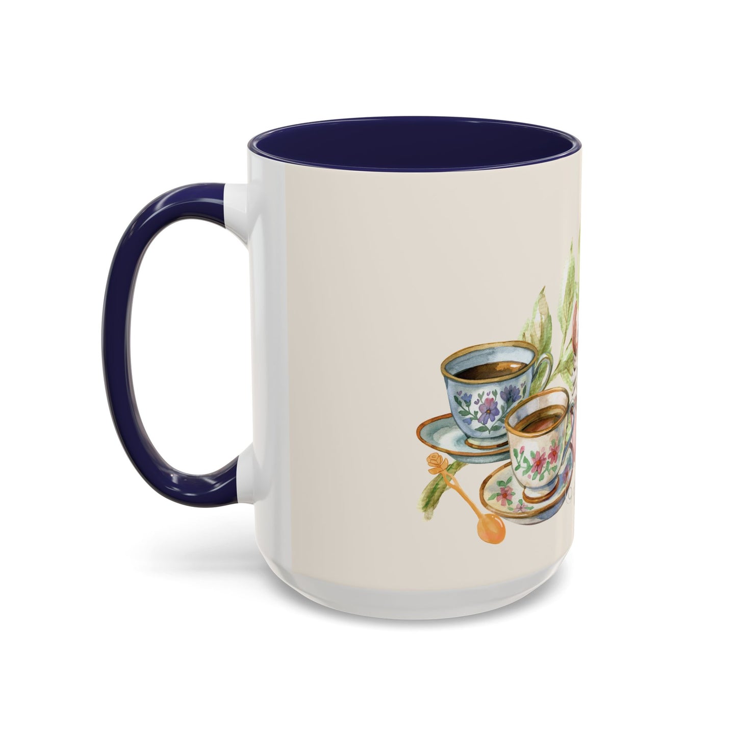 La Vie en Thé Illustrated Ceramic Mug | French Tea Cup Design