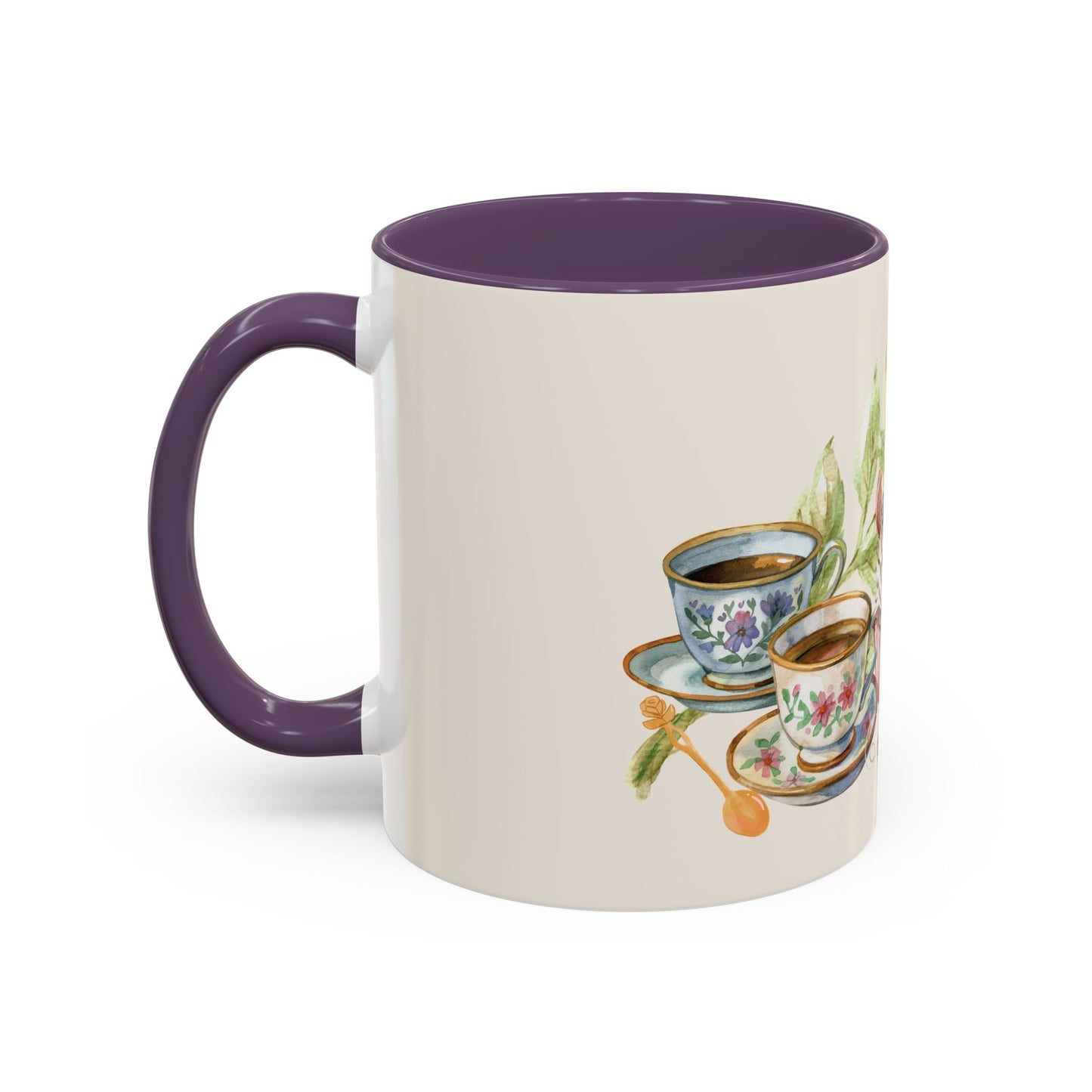 La Vie en Thé Illustrated Ceramic Mug | French Tea Cup Design
