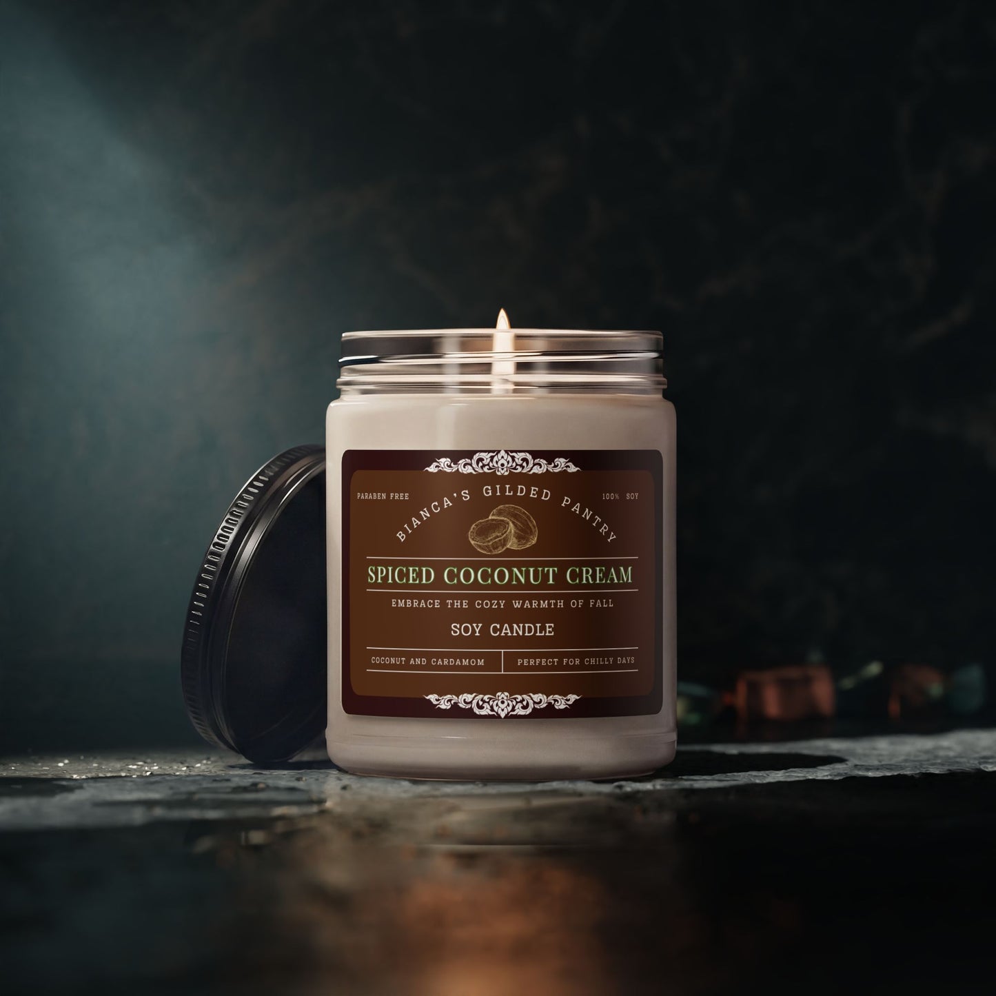 *LIMITED EDITION* Spiced Coconut Cream Soy Candle | Cozy Autumn Spice Candle