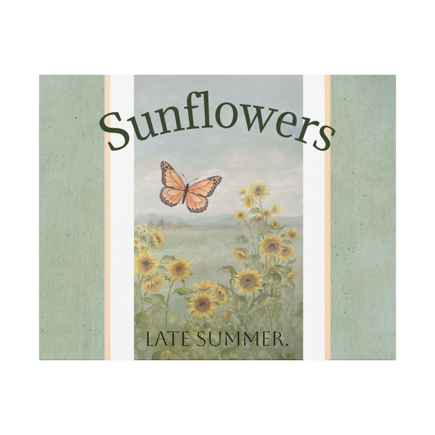 Sunflowers, Late Summer | Matte Botanical Garden Poster