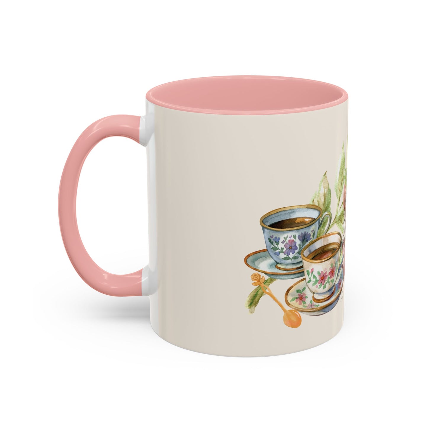 La Vie en Thé Illustrated Ceramic Mug | French Tea Cup Design