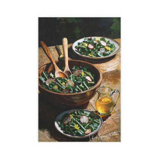 Spring Salad II (Silk Poster) | At the Garden Table