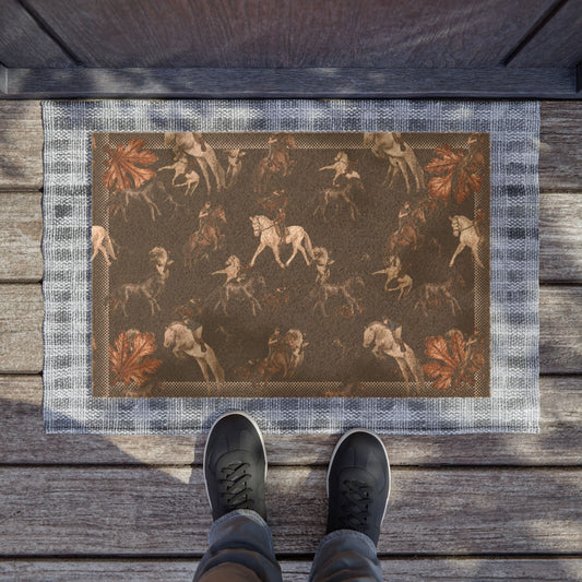 Briarwood Equestrian Tartan Doormat — Heritage Horse Design